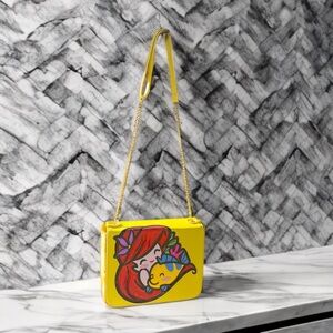 Yellow Cartoon Print Women's Bag